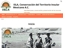 Tablet Screenshot of isla.org.mx